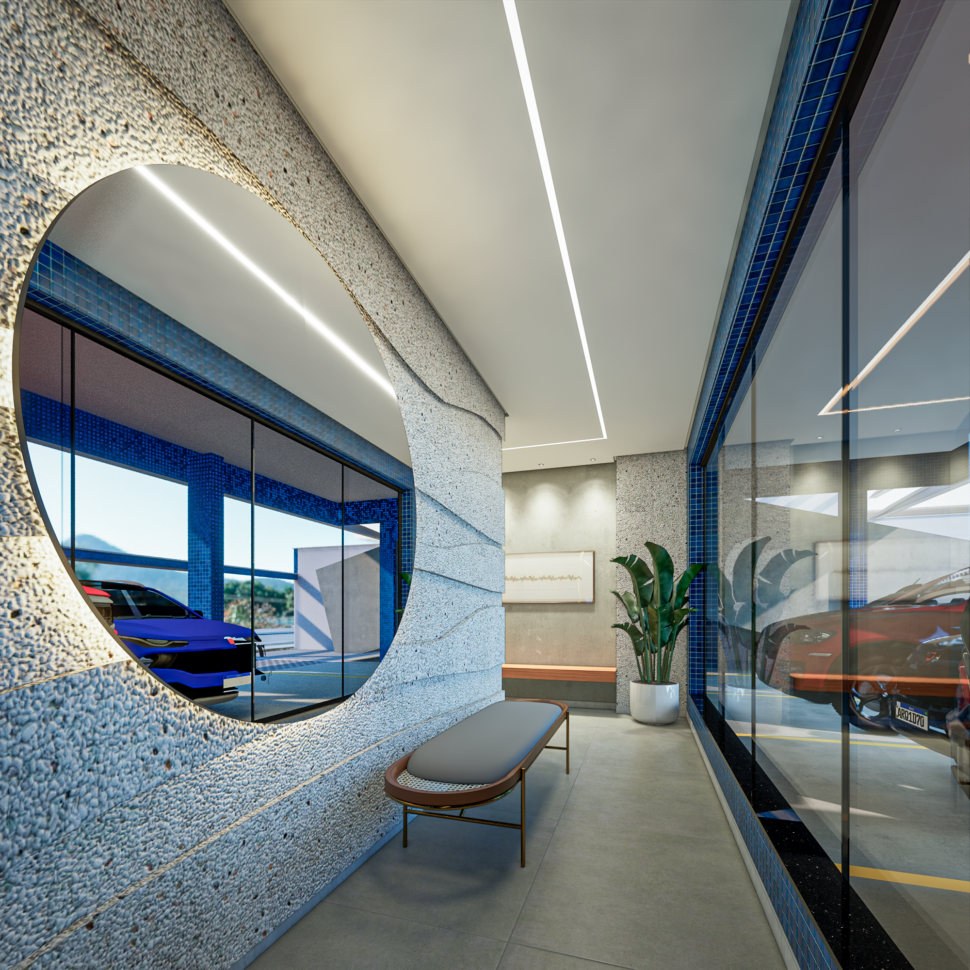 Hall de entrada decorado