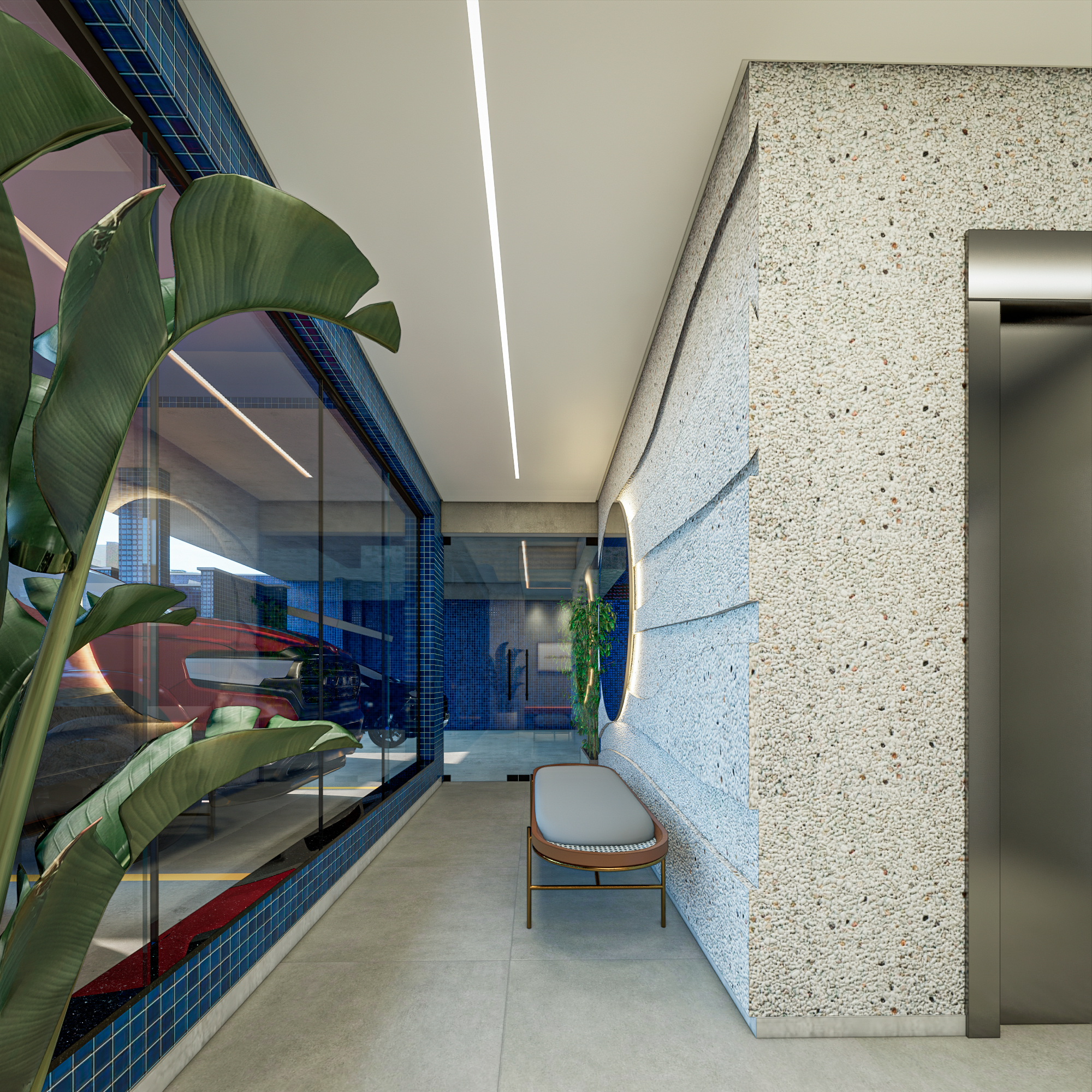 Hall de entrada decorado